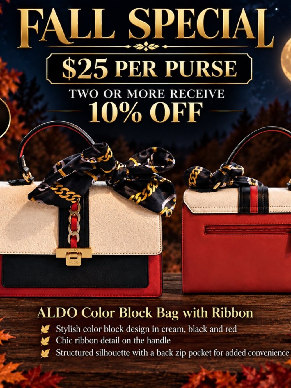 Aldo Color Block Purse
